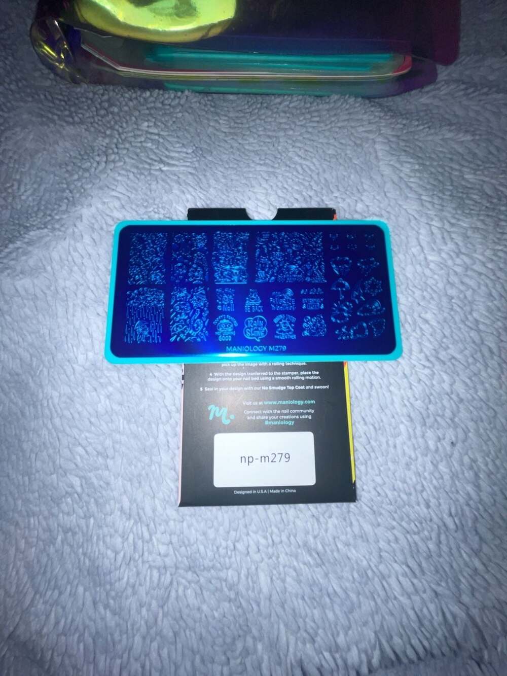 NEW!! Maniology M279 Nail Stamping Plate Weather Theme
